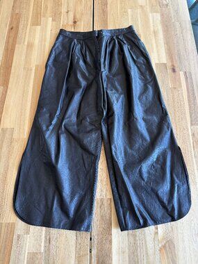 Vintage Jacobsen Leather Split-Side Culottes EU 40